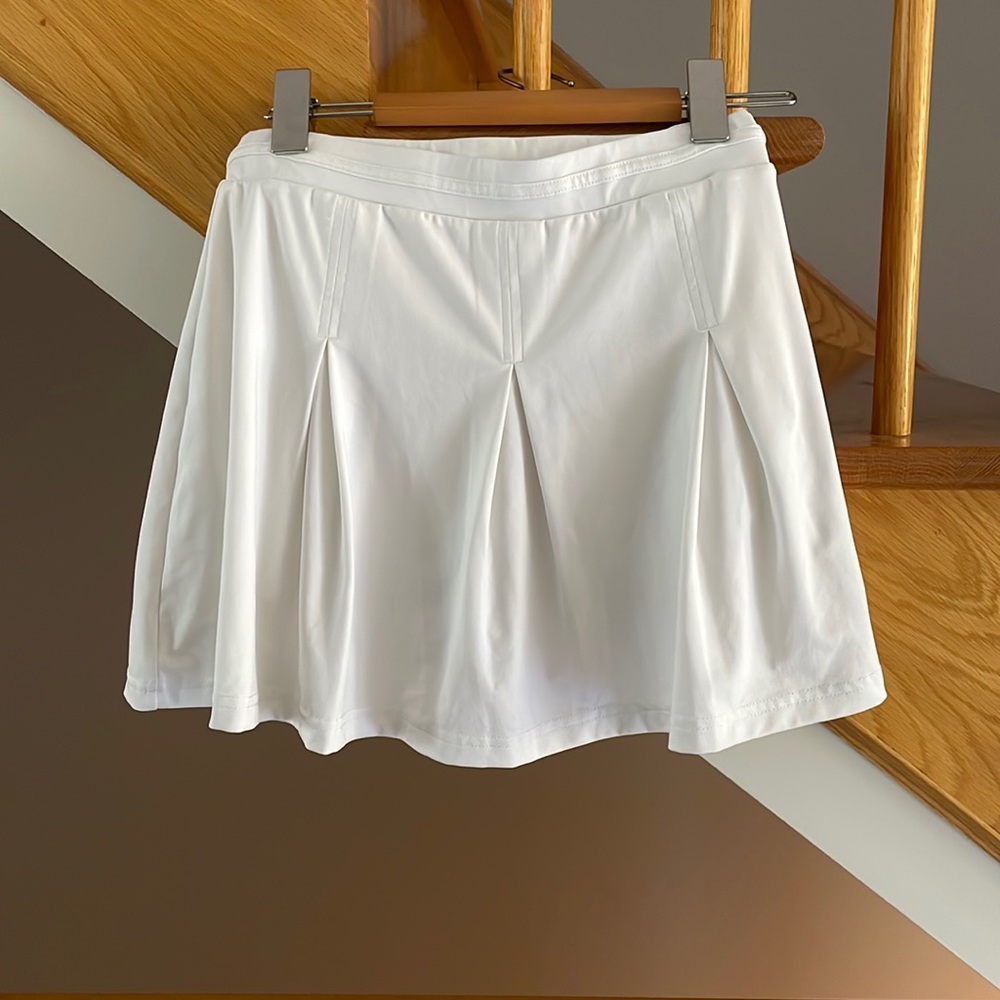 White Tennia Skirt with shorts
